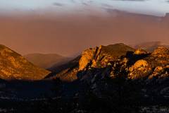 Sunrise over Estes Park, Co.